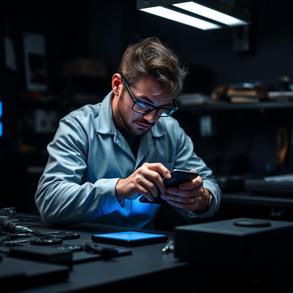 Técnico especializado da i7 Systems realizando reparo