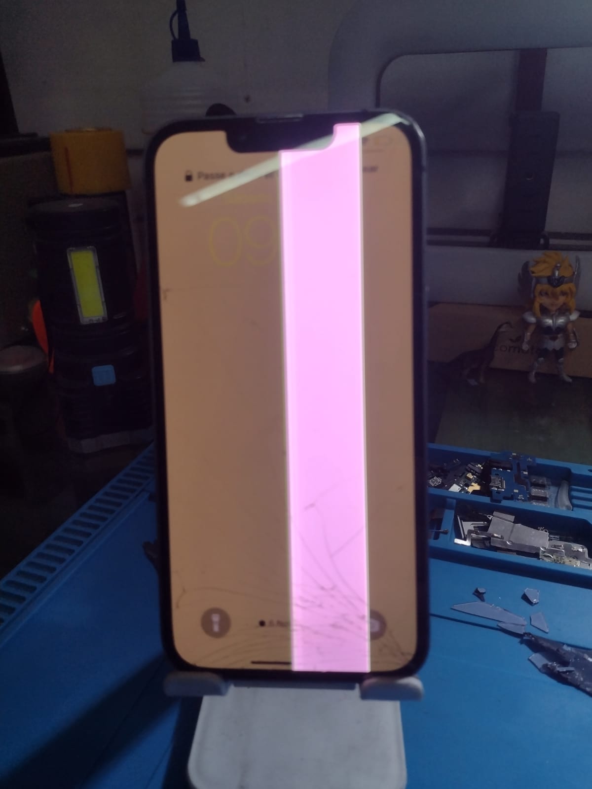 Antes — Troca de tela de iPhone