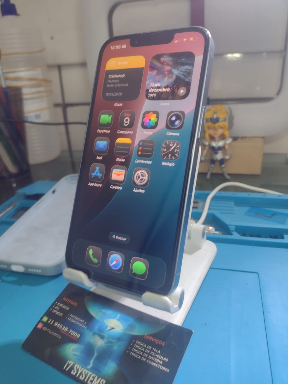 Depois — Troca de tela de iPhone